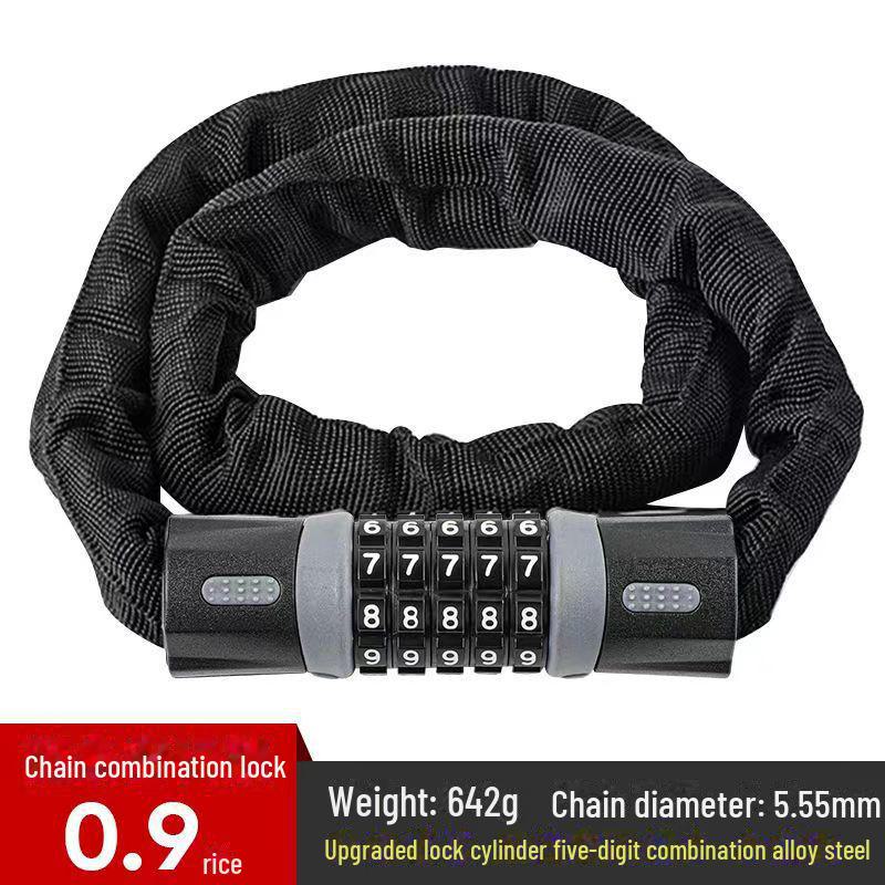 Anti-Theft Electric Vehicle Chain Lock for Motorcycles and Bicycles