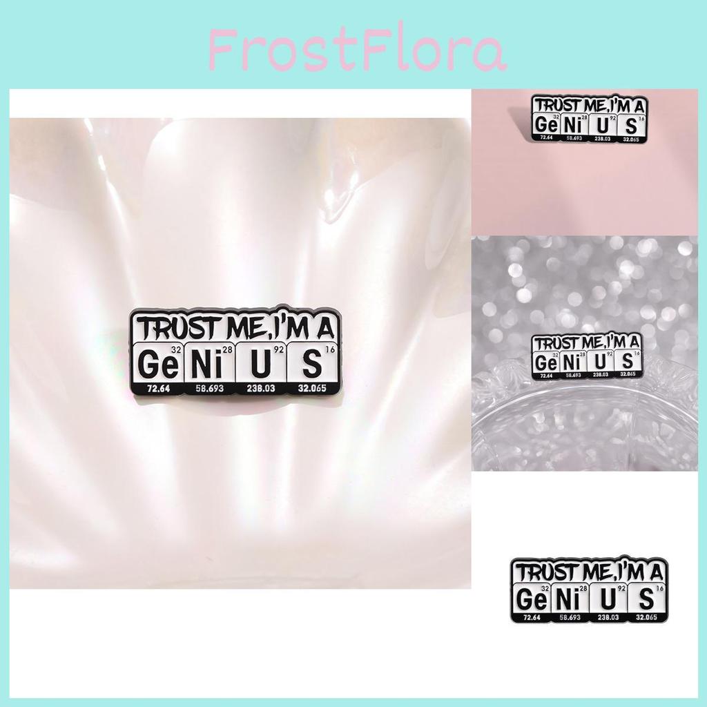 Многофункциональная брошь «Химический элемент» ярких цветов для модных аксессуаров