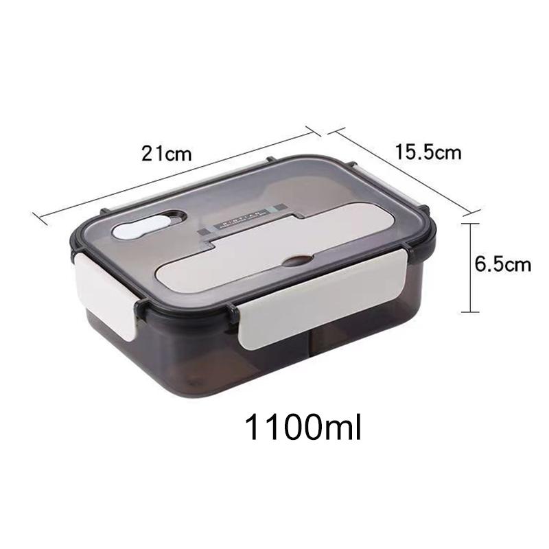 Новый дизайн ланч-бокс Bento 1100 мл микроволновая печь офис школа пикник путешествия контейнер для еды коробка для хранения посуды дома