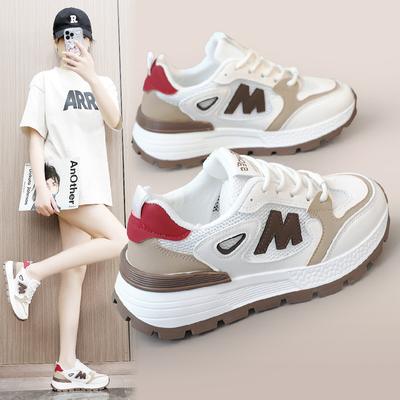 Kt2630 Новые белые туфли женские летние дышащие сетчатые туфли с приподнятым дном женские туфли для досок сетчатые студенческие туфли