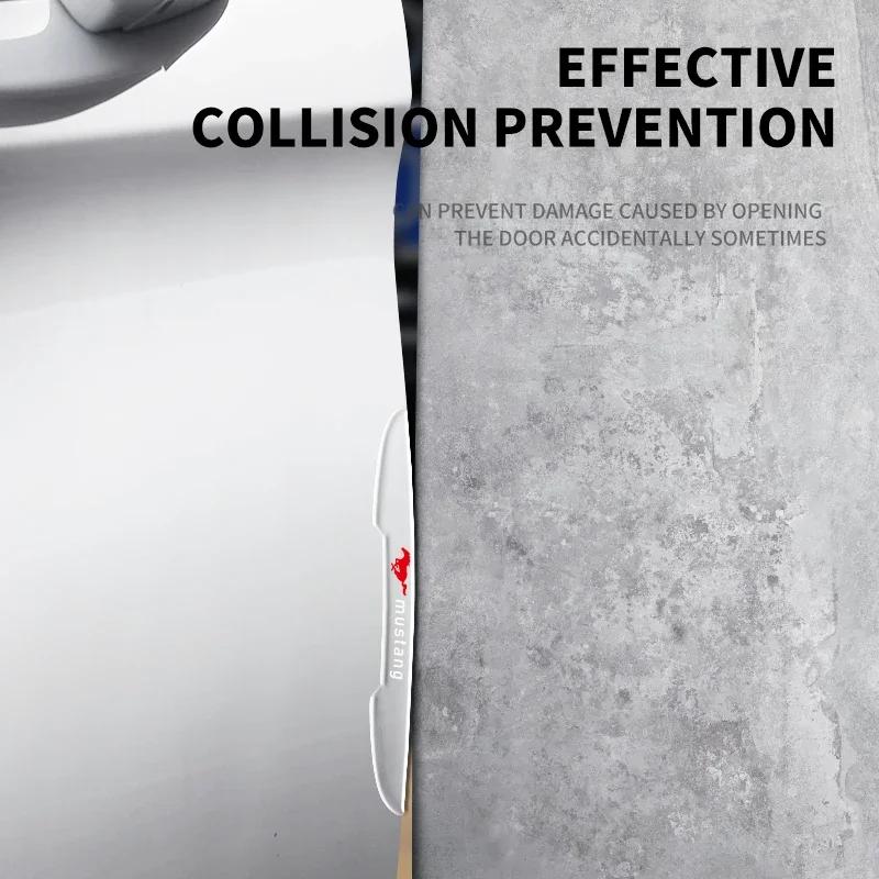 Car Sticker Hot For Ford Car Door Transparent Anti Collision Protector Bar Stickers for Ford Mustang Shelby GT Cobra Mujer GT500