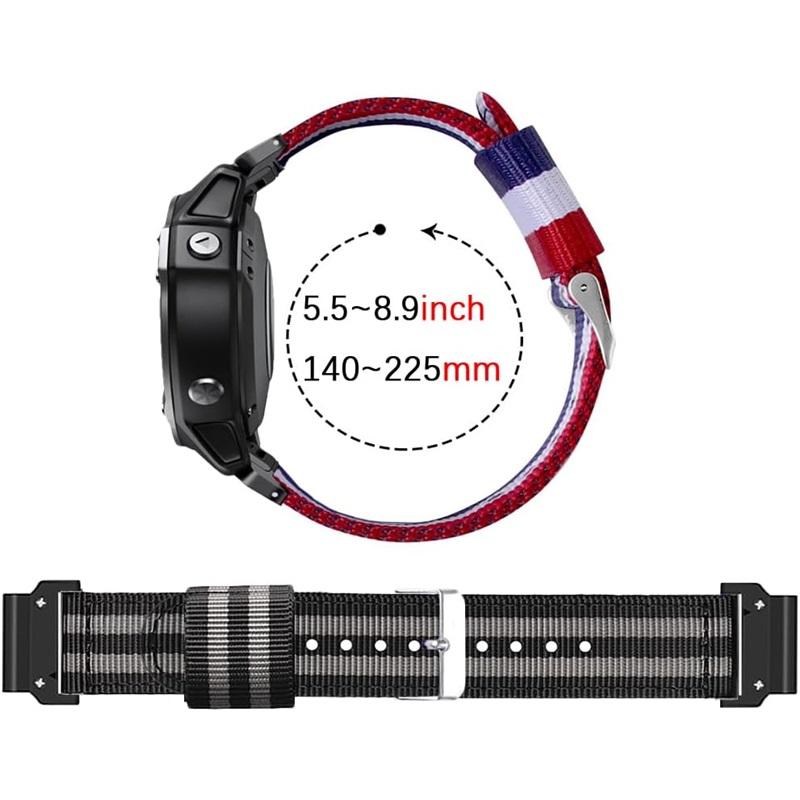 Нейлоновый ремешок для часов Garmin Fenix 8 7 7s 6s Pro 5s Plus, ремешок для часов Enduro 3 tactix 7 PRO Descent MK3 MK2 MK1 Epix Pro Instinct 2s, наручный ремень