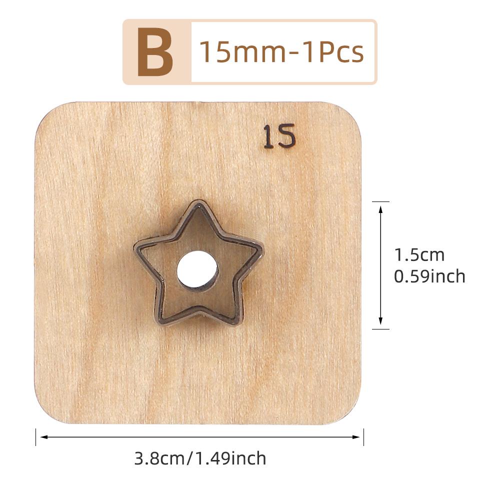 Sakura,Flower,Five-Pointed Stars Leather Die Cut, Steel Rule Punch Mold, DIY Metal Die Cutter Punch Crafts Kraft Tool(2.5-5.5cm)