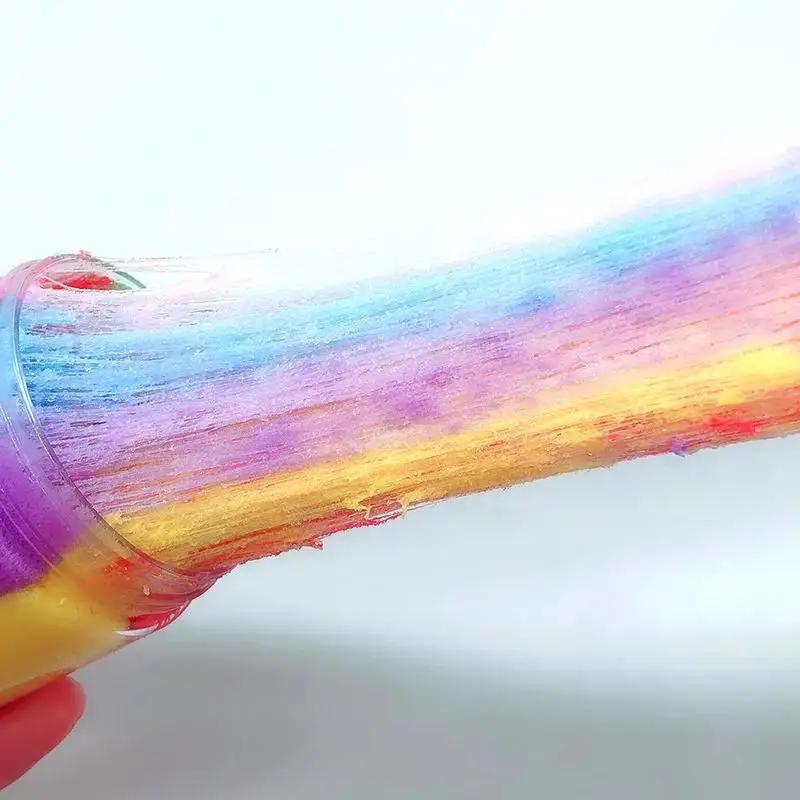 1 Набор 60 мл Лунный Снежинка Грязь DIY Игрушки-антистресс Набор Слайм Хлопковая Масляная Грязь Пушистый Пластилин Неоседающий Цветная Глиняная Игрушка