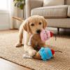 Food Shape Squeaky Pet Toy Dual Color Cat Play Toy Cute Design Ice Cream Toy  For Cat
