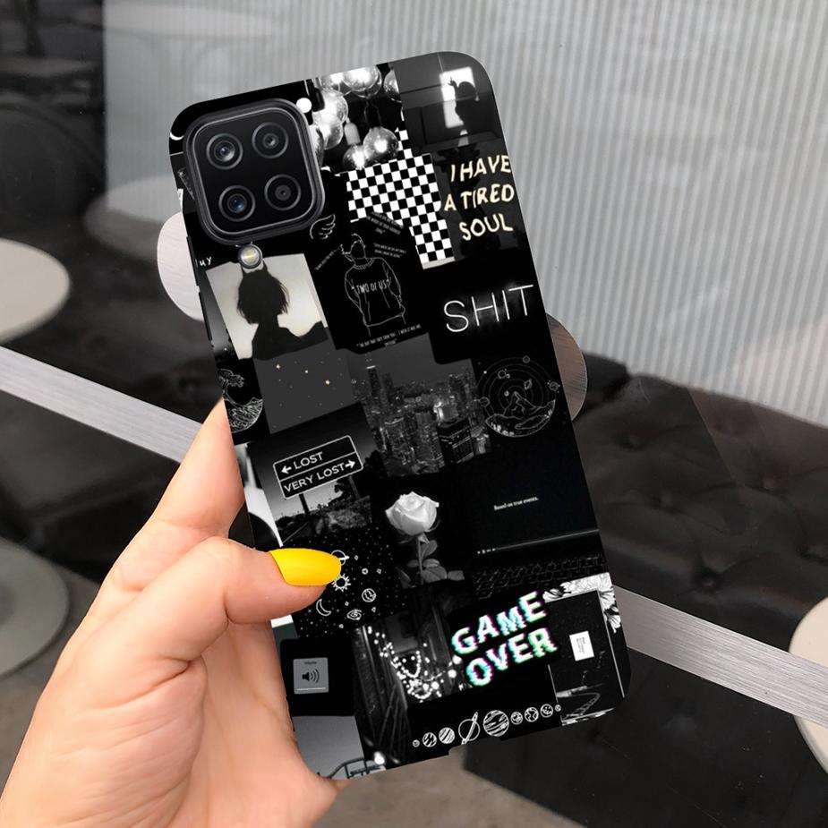 For Samsung Galaxy A12 Case M12 F12 Cue Candy Painted Cover Soft Silicone Phone Case For Samsung A12 M 12 GalaxyA12 Coque Bumper