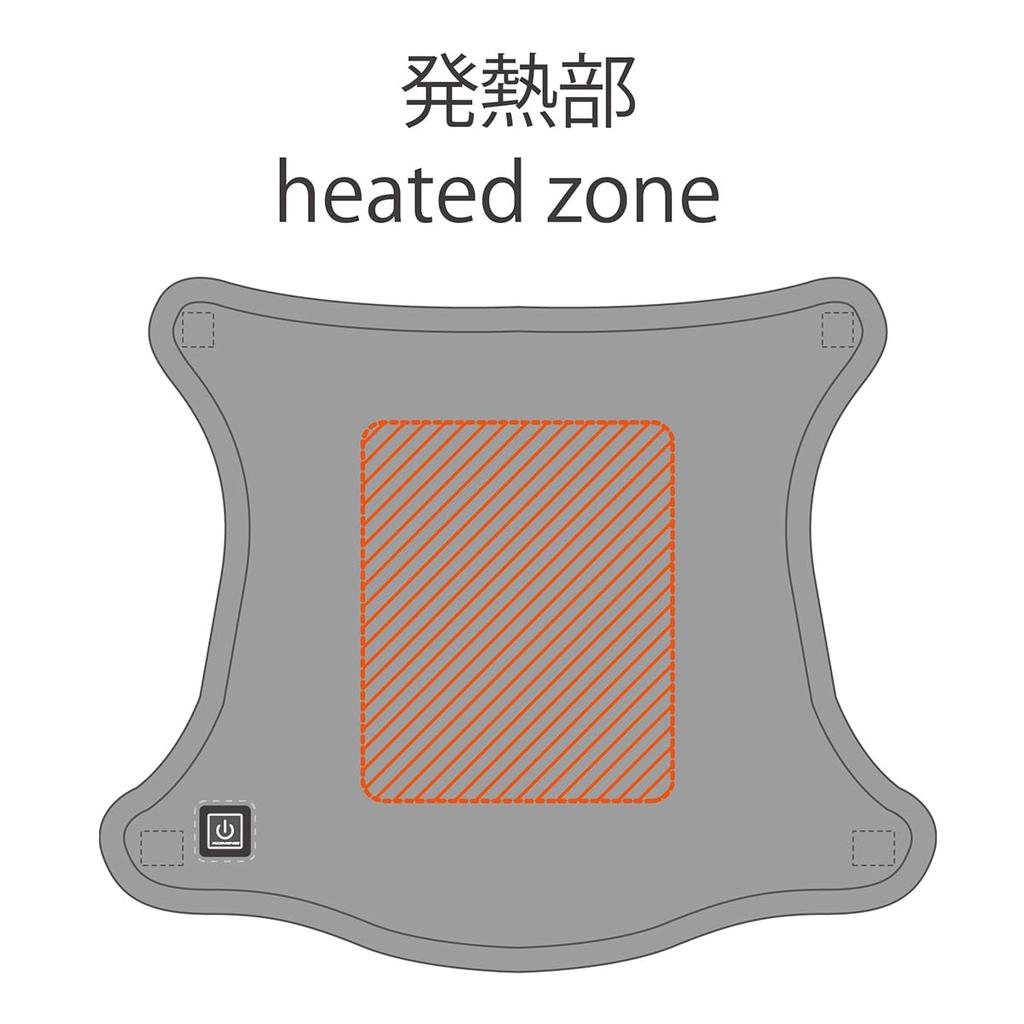 KOMINE Motorcycle 12V Heated Seat Free Pad, Black, 08-305 EK-305