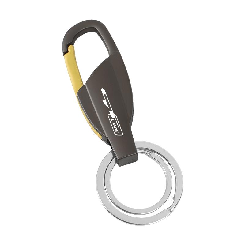THCR5 1Pcs Car Key Accessories Zinc Alloy Keychain Ring For KIA RIO Sorento Ceed K5 Stinger Niro EV6 EV9 Soul Cerato Stonic Carnival