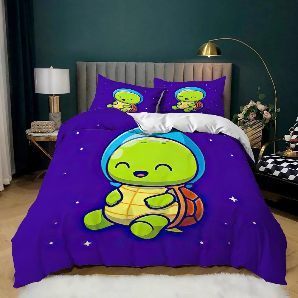 Мультяшное животное Пододеяльник Микрофибра Свинья Астронавт Красный Комплект постельного белья Космос Вселенная Животная тематика Король Покрывало