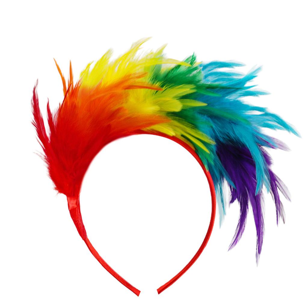 Festival Plumes Hairband For Dance Event Costume Hairband Stage Performances Hairhoop 1920S Theme Event Dressingup Props