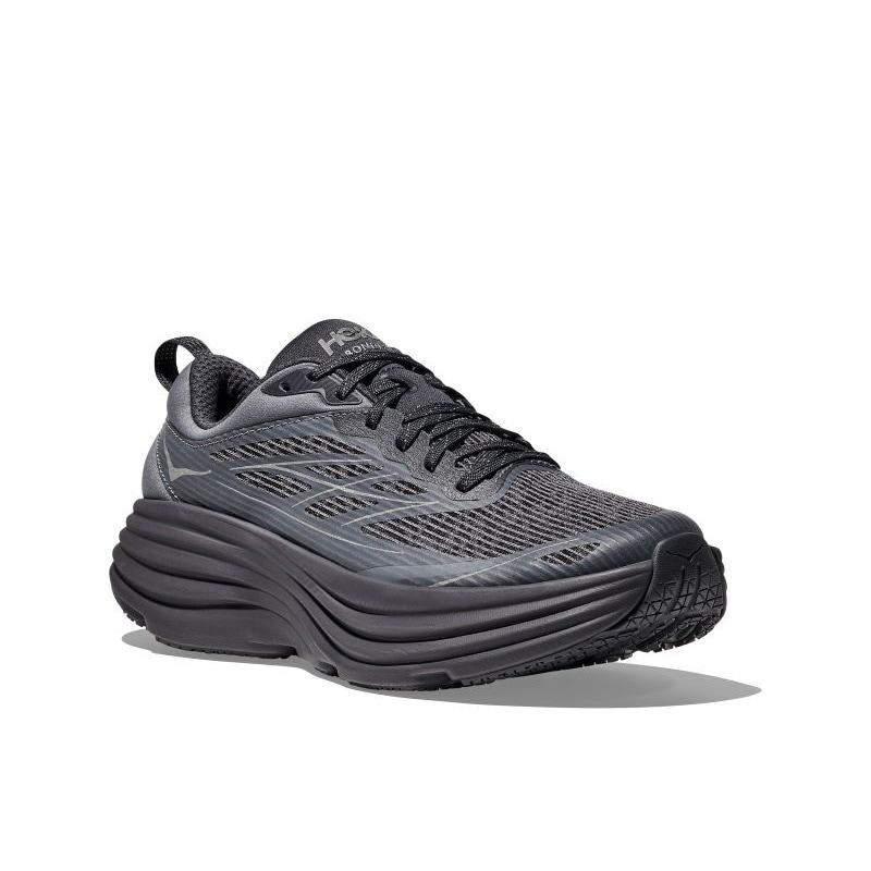 HOKA Bondi 8 Caged Stealth Tech Pack - Угольно-серые Унисекс Кроссовки Серые Небеса 1155391-CYG