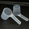 Clear Scale Pet Food Measuring Spoon Plastic  for Cat Dog Accurate Feeding Portion Control for Home Use