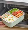 WORTHBUY Picnic Portable Large Capacity Bento Lunch Box 1/2 Grids Leak-proof 304 Stainless Steel Food Container Microwave Safe