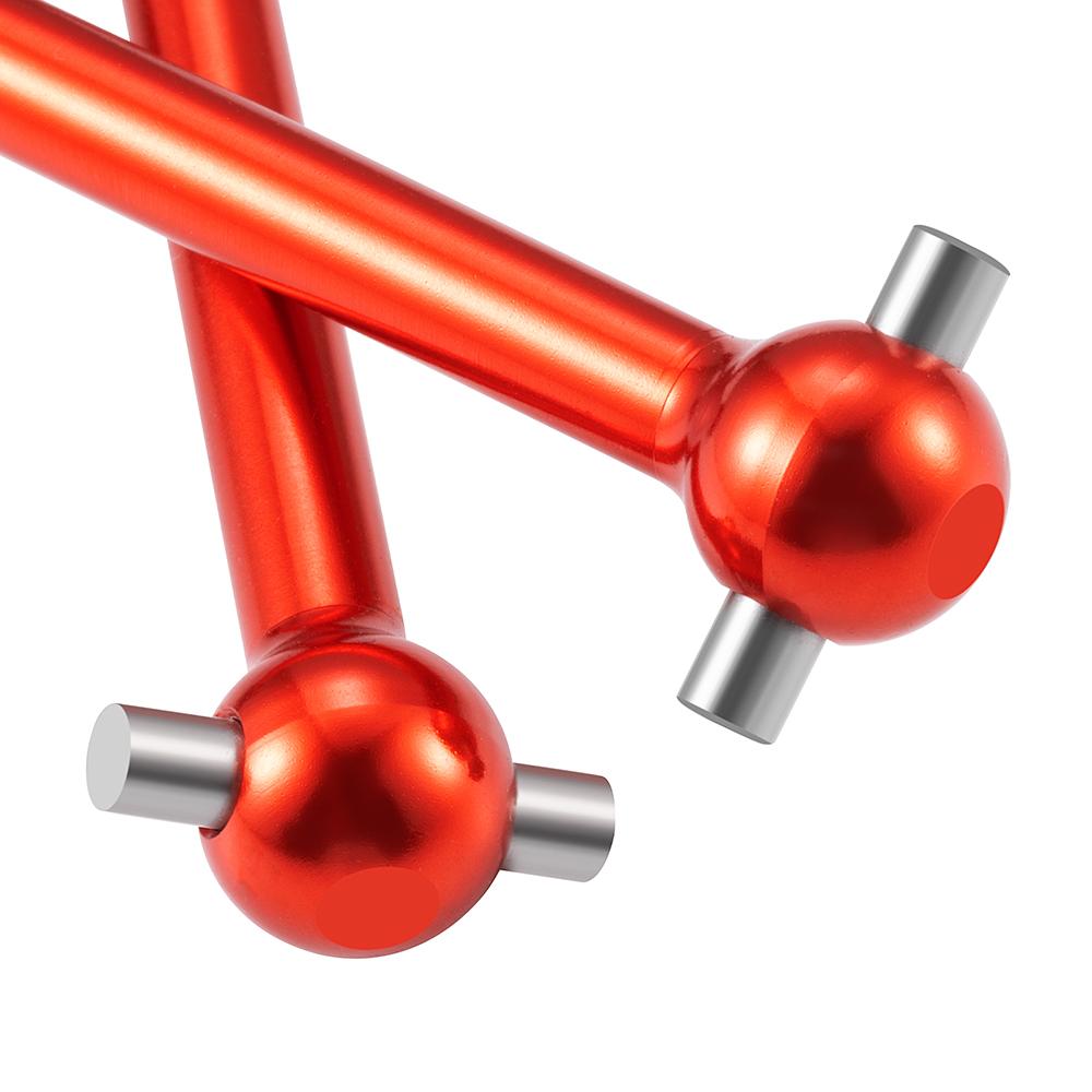 TRINOOD 1Pair Steel CVD Drive Shaft Front Rear Universal Dogbone for 1/10 Tamiya TT02B RC Buggy Car Upgrade Parts