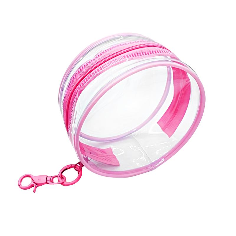 12*12cm Display Portable High Transparency Cute Doll Storage Bag Fashion Accessories Circular Design Pendant 9 Colors