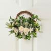 Искусственный венок на входную дверь 16 дюймов Весенне-летний декоративный венок для крыльца
