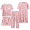 Women's Comfy Summer Pajama Set - 4 Pieces