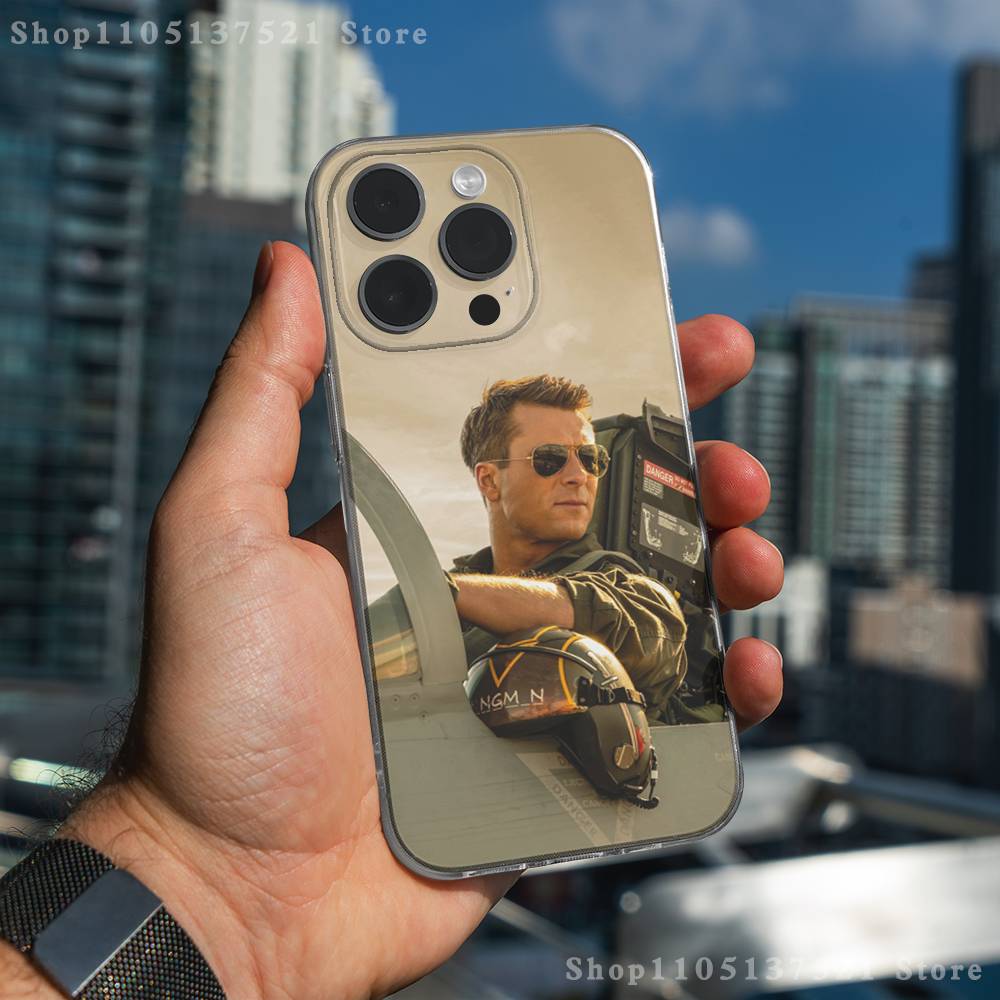 Movie T-Top G-Gun M-Maverick Phone Case For iPhone 17,16,11,15,13,14,12,Air,Mini,Plus,Pro,Max,Plus,E Clear Soft Shell