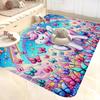 Cartoon Unicorn Animal Bathroom Mat Kids Room Bedroom Decoration Balcony Anti-Slip Doormat Living Room Bedside Area Rugs