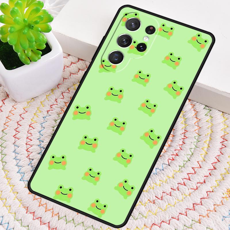 Милый Мультяшный Лягушонок Чехол для Телефона для Samsung Galaxy note 10 pro S26 Ultra S23 S24 FE S25 S21 S22 PLUS Ударопрочный Чехол