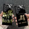 Чехол для телефона «Братья по оружию» для Samsung Galaxy A56 55 54 53 52 51 36 35 34 23 16 15 5G Стеклянная защитная крышка