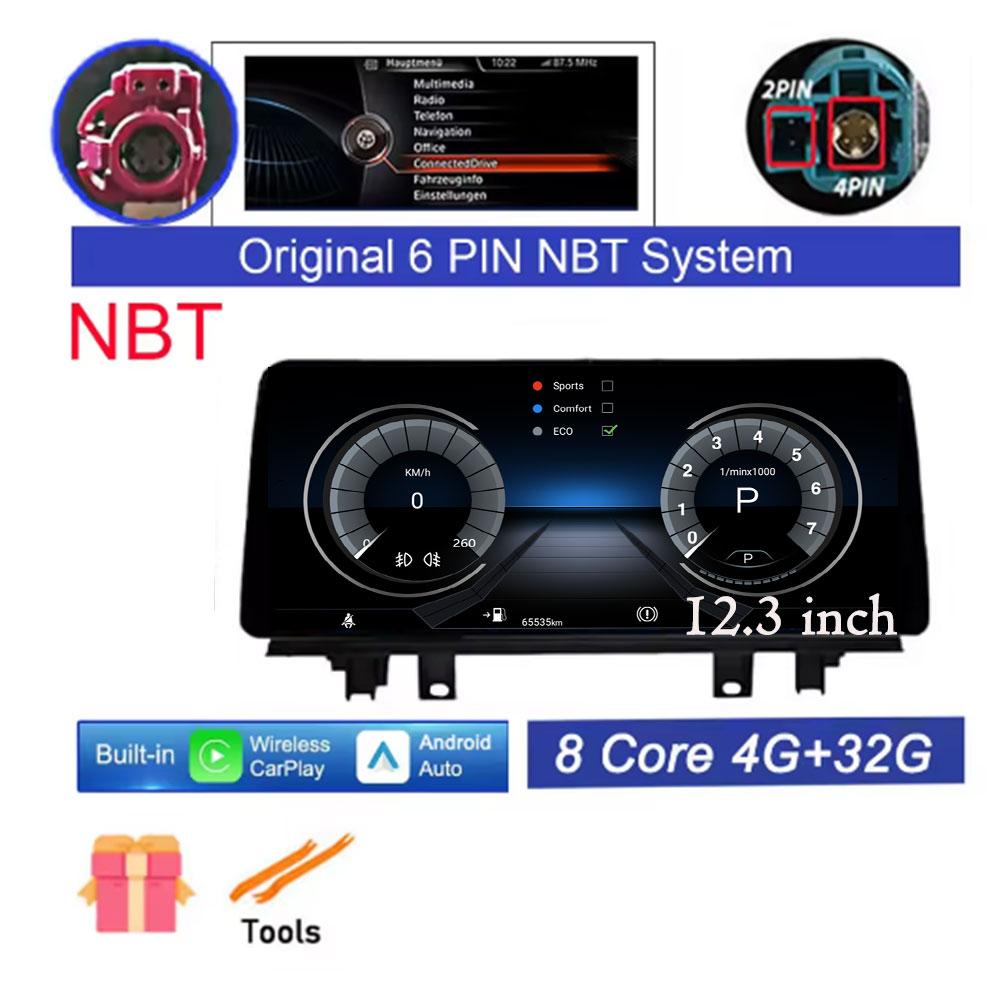 IPS Новый Android 14 Для BMW X1 F48 X2 F49 (2016- 2017)  Автомагнитола GPS Навигация Мультимедиа Видео NBT и Система EVO 2018-2020