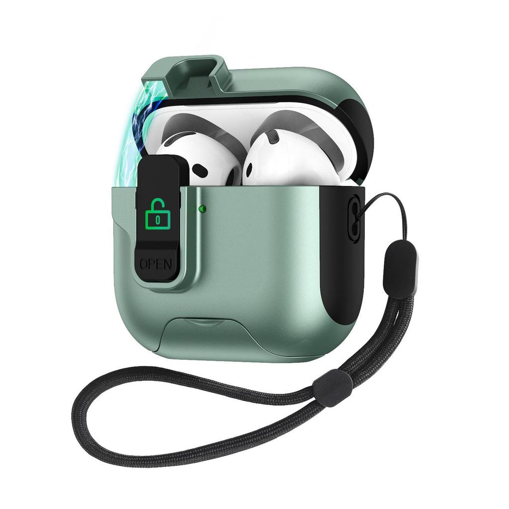 Защитный чехол для AirPods Pro 3 и 4 со выдвижной подставкой