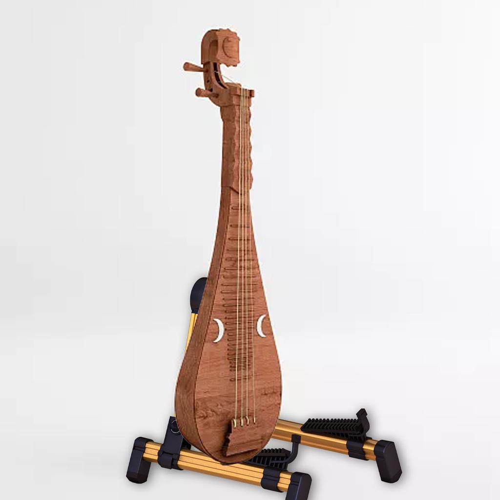 Guitar A Frame Stand Wear Proof Stable Performance Foldable Electric Guitar A Stand Rack for Ukelele Gold