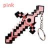 Pixel Style Keychains Toys Transform Gemstone Sword Luminous Gyro Sword Children'S Toys Mc Games Backpack Pendant Keychain Gifts