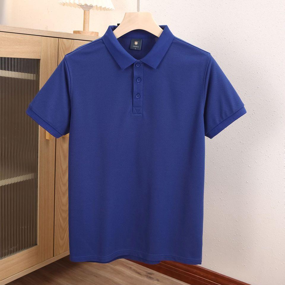 Breathable Comfortable Tops Casual Style Solid Color Shirts Men's and Women Short Sleeve Lapel Shirts Summer Workwear T-shirt YG-920J