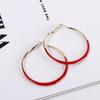 Серьги Pure Sweet Drip Glaze Large Circle Earrings Trendy Big Hoop Earring Female