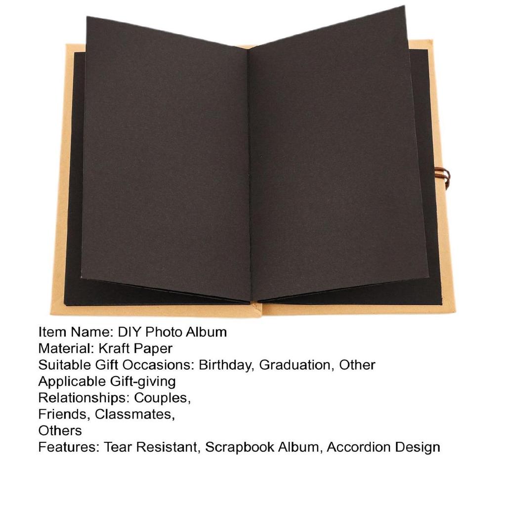 Yousheng Аккордеон Фотоальбом Растягивающаяся Крафт-Бумага Складная Книга-Сувенир DIY Альбом-Альбом Подарок на Свадьбу День Рождения Выпускной