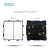 BSEED Матовые Пластиковые Рамки EU/Французская Настенная Розетка Тип-c USB Розетки Питания Механические Кнопочные Выключатели Только Функциональные Части