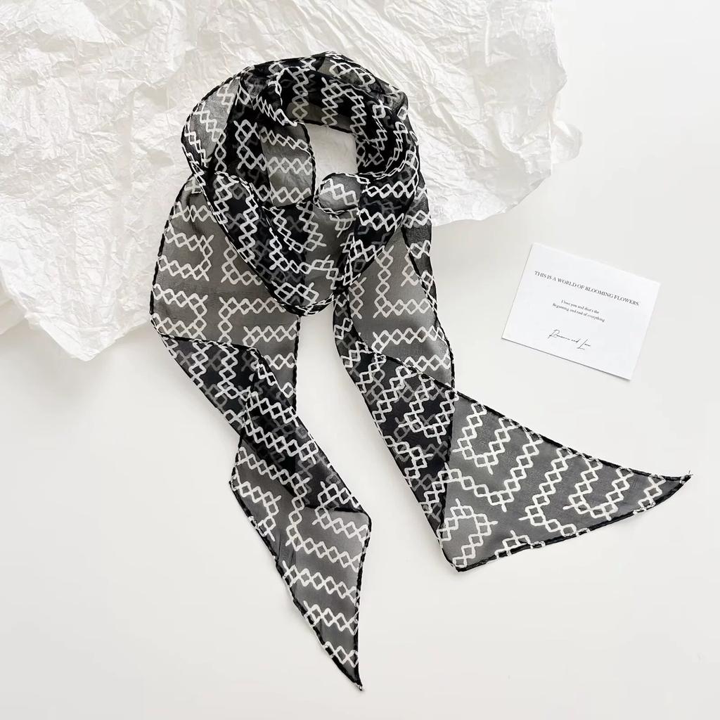 100% Nature Silk Scarf Fashion Women Scarves Shawl Hijab Bandana Kerchief Pashmina Neckerchief Foulard Female Echarpe 10*150cm