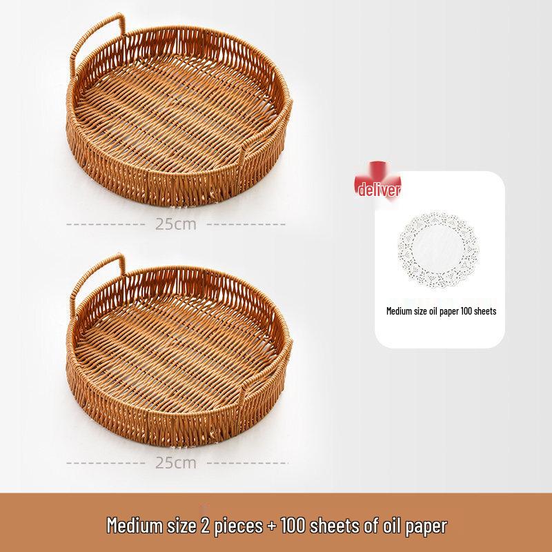 Bamboo Snack & Fruit Basket Set