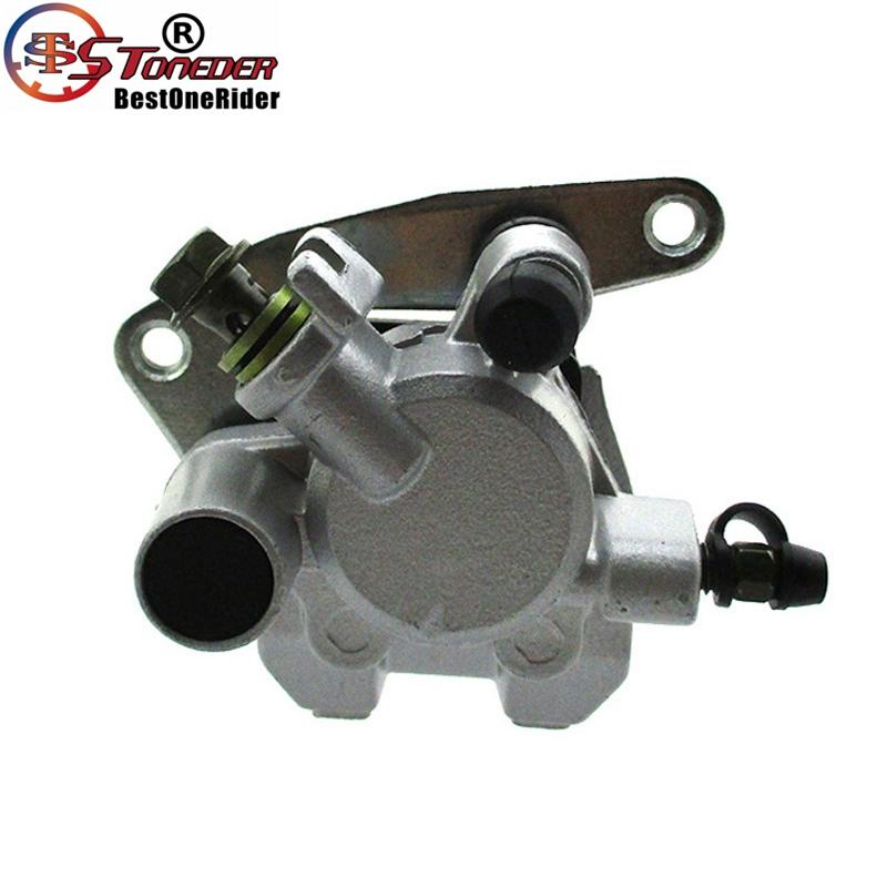 STONEDER Left Front Brake Caliper & Pads For Suzuki Quadsport LTZ 250 LTF 250 Ozark Quadsport EIGER 400 LTF 400 LTA VINSON 500