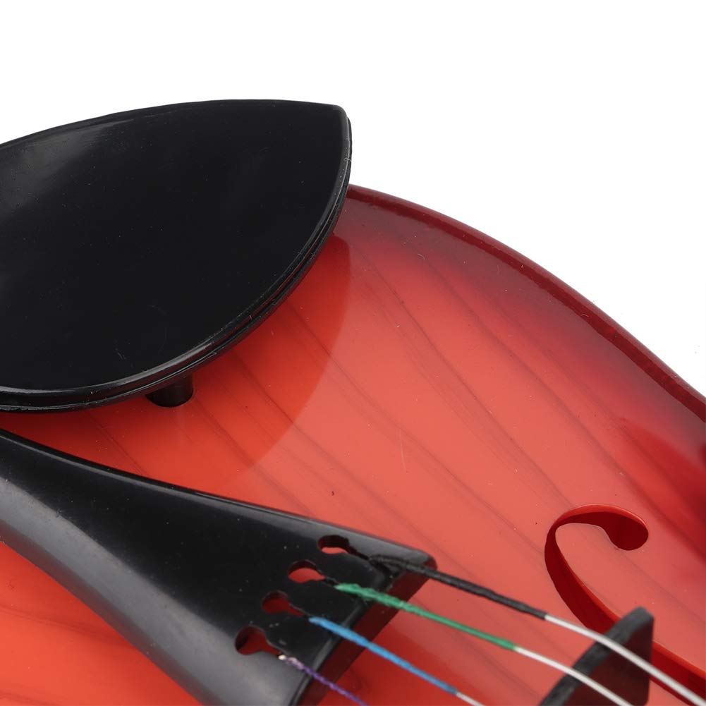 Ongwan Toy Violin, Acoustic Violin for Kids, Beginners, Practice, Adjustable Strings Included (Light Brown)