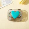 Solid Color Girls Contact Lenses Box Lens Case Women Portable Cute Glasses Case Holder Eyes Care Tools Kit Set Container
