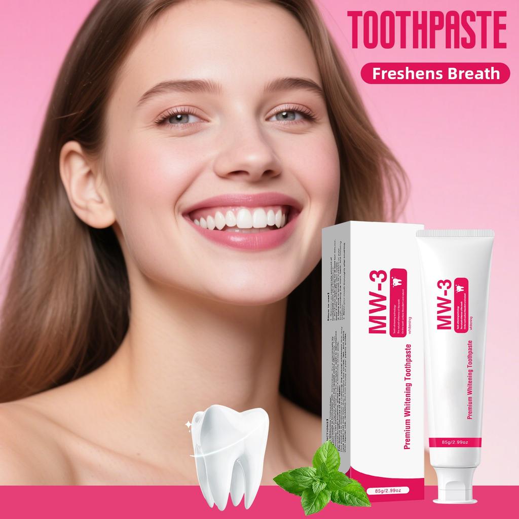 Пробиотическая отбеливающая зубная паста, очищает, уменьшает запах, устраняет желтизну, удаляет налет, 85 г