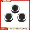 3 шт./компл., автомобильная ручка кондиционера из алюминиевого сплава для Mazda 3 Axela 2014-2017, ручка переключателя управления обогревателем переменного тока, детали