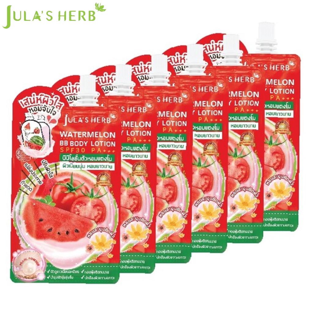 Jula's Herb Лосьон для тела Watermelon BB SPF30 PA+++ 8 мл x 6 шт - Тайский