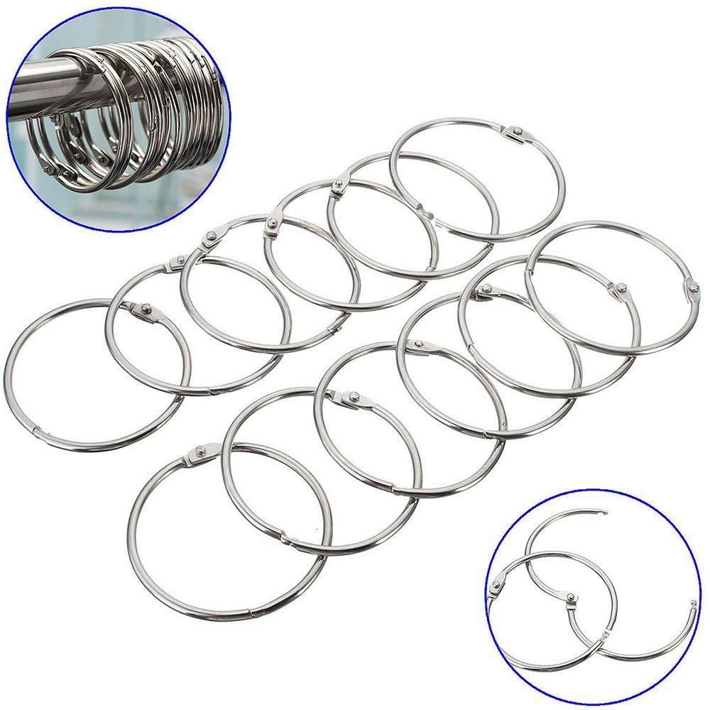 Hot Sale Stainless Steel Anti Rust Hooks Rings Bathroom Tools Shower Curtain Easy Glide