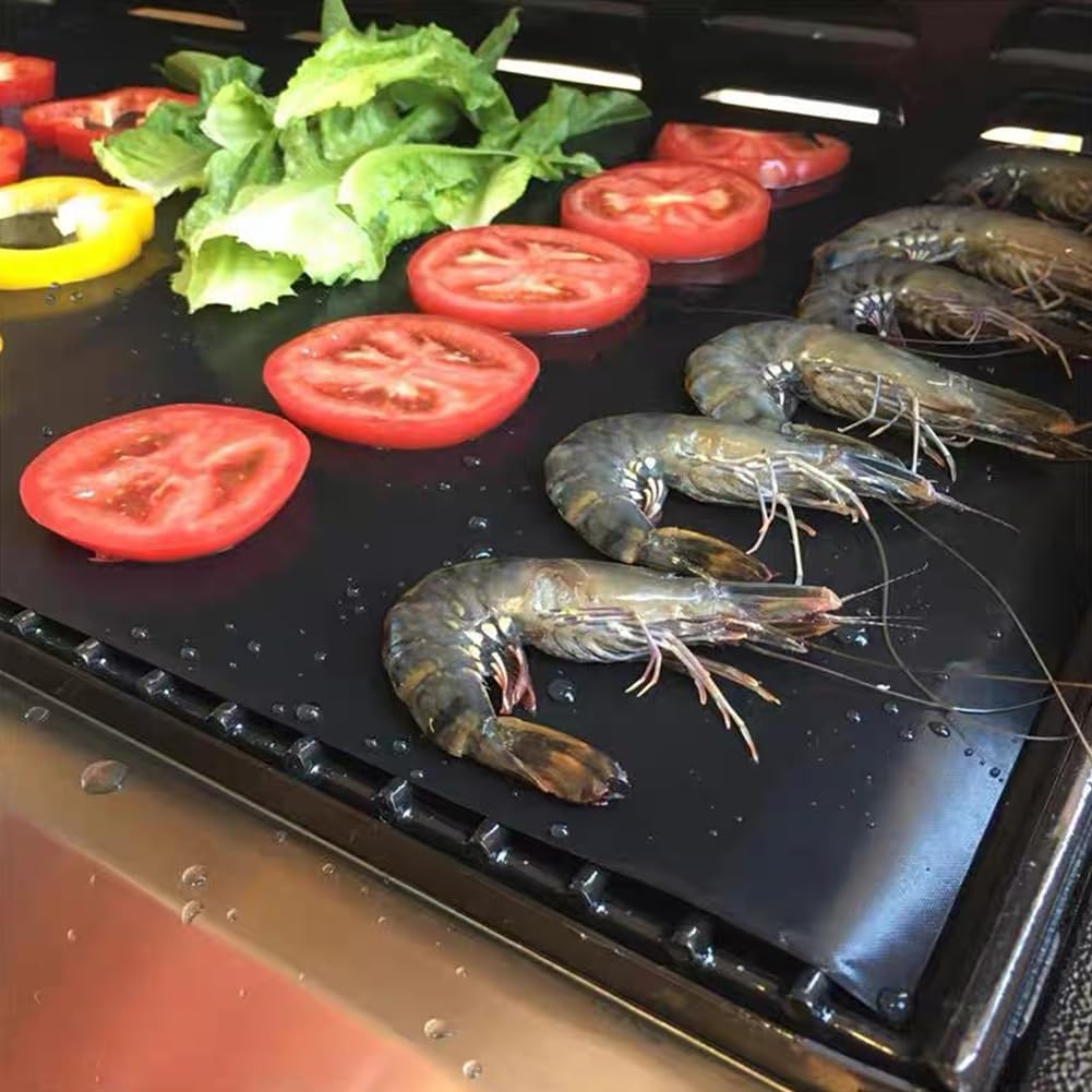2 Pack of Heavy Duty Non-Stick Oven Liners: BPA and PFOA Free, Great for electric ovens, gas stoves, microwaves, charcoal and gas grills