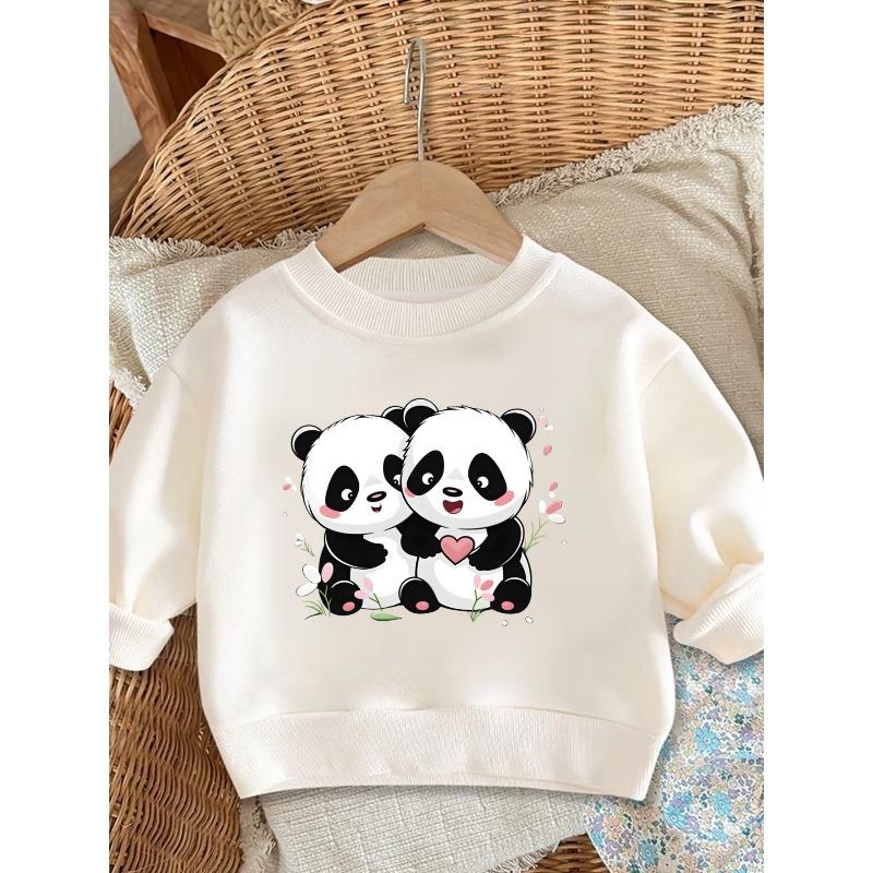 European sizes Cute And Easy Print Design, Comfortable Round-Neck Sweatshirt for Kids