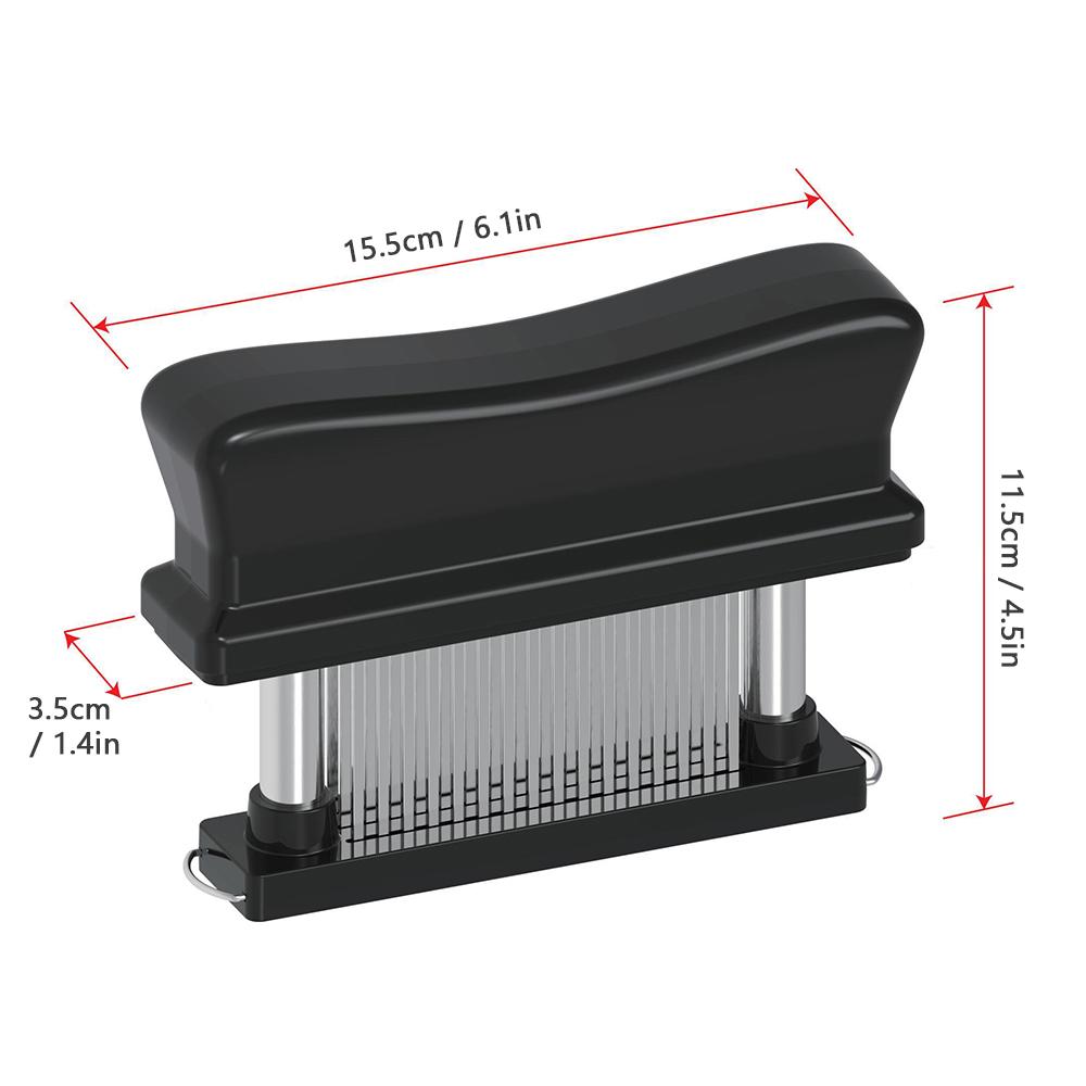 Meat Tenderizer with 48 Stainless Steel Needle Blades Meat Tenderizing and Marinate Tool Kitchen