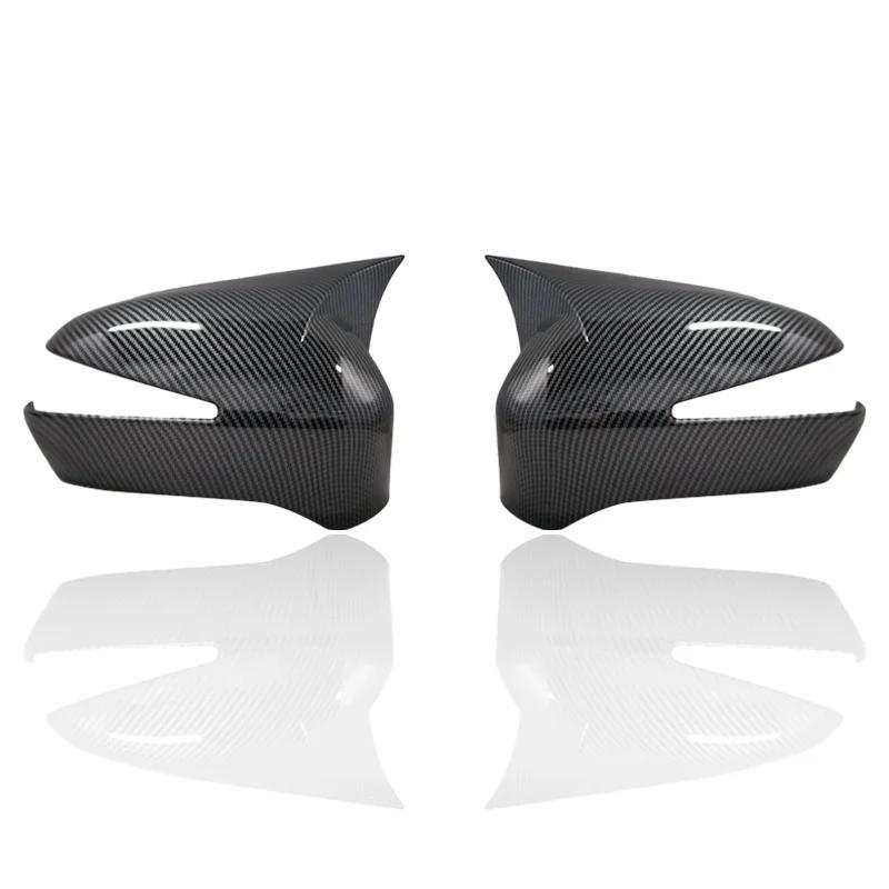 Для Honda Civic 8th 2005-2011 автомобиля, боковое зеркало заднего вида, наклейка на крыло, наклейка на дверь, чехол заднего вида, отделка из углеродного волокна, черный цвет