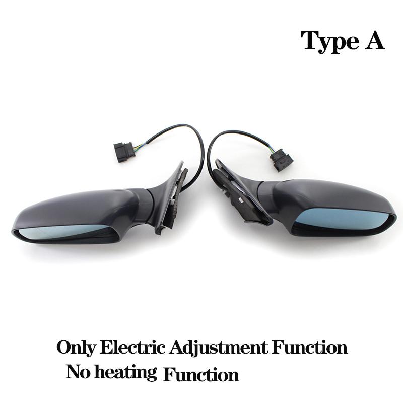 Black Car Electric Mirror Rearview Assembly Rear View Mirror for Volkswagen Bora MK4 Golf4 1999 2000 2001 2002 2003 2004