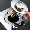 10*10см Латунь Хром Выдвижной Ножной Напольный Трап Антизапах Ванная Комната Сливные Решетки Нажимной Дезодорация Квадратный Матовый Душевая Кабина Заглушка Крышка