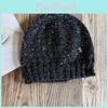 B Letter Cold Hat For Girls With Shiny Sequin Knit Material For Autumn And Winter Fashion