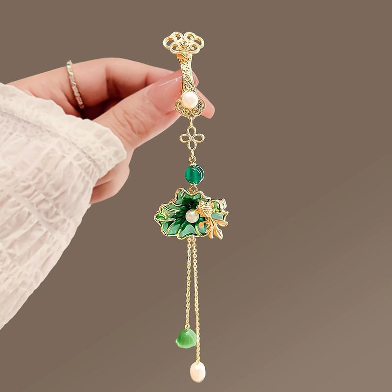 Женский китайский стиль Cheongsam Qipao лацкан подвеска кисточка кулон винтажная брошь элегантный стиль ханьфу аксессуары